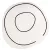 LOOP Ivory Round, ekrü színű gyapjú kerek szőnyeg, 250 cm