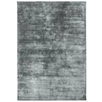   Plain Steel Grey, világosszürke selymes felületű, kézi csomózású prémium szőnyeg 160x230 cm