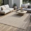 Grano Frame Gray, kültéri UV álló,természetes megjelenésű fonott szőnyeg 200x290 cm
