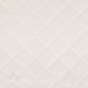 Salvador Caro 1 - világosbézs, könnyen tisztítható, steppelt, kárómintás bársony bútorszövet 