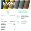 NAOMI 3404 Silver - könnyen tisztítható, vízlepergető bútorszövet