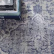 SEDEF Sky Blue, kék színárnyalatú klasszikus mintás vintage szőnyeg szennytaszító bevonattal