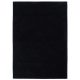 Basic Black, egyszínű fekete minimál design szőnyeg szennytaszító bevonattal 200x300 cm