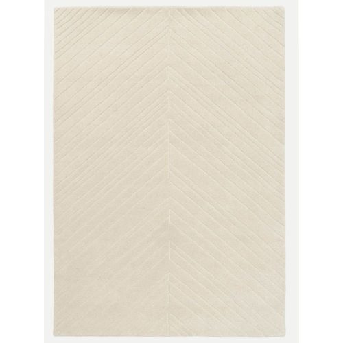 Arrow beige, világos bézs chevron mintás, kézi szövésű prémium szőnyeg 200x300 cm
