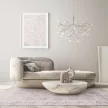 AMAN Beige, pasztellszínű klasszikus vintage mintás szőnyeg 160x230 cm