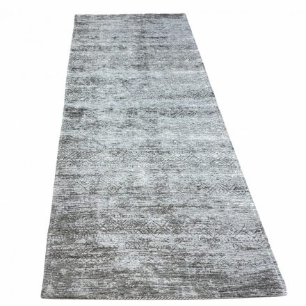 PANTONE silver S, szürke absztrakt mintás szőnyeg, 80 x 200 cm
