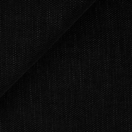 REBEL 1 - fekete, bársonyos felületű modern prémium zsenília bútorszövet