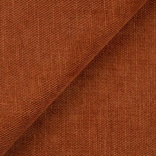 REBEL 20 - terracotta, bársonyos felületű modern prémium zsenília bútorszövet