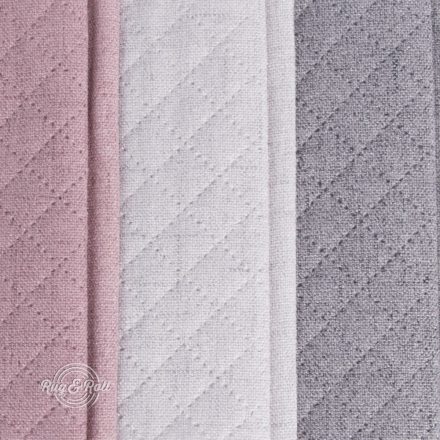 CABLO CARO 12 - rózsaszín, steppelt mintás bútorszövet