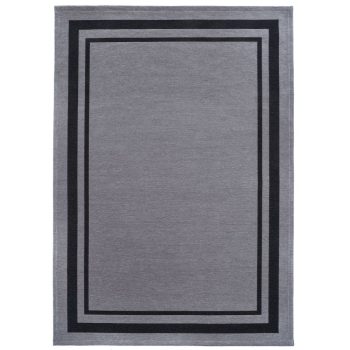   ALTO Gray, szürke szőnyeg fekete kerettel, különleges szennytaszító felületkezeléssel 200x300 cm