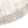 Tere Silver, halványbézs selymes felületű, kézi csomózású prémium kerek szőnyeg 200cm