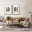 RUSTIC Beige L, kék-bézs-barna szőnyeg 160 x 230 cm