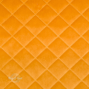 Salvador Caro 10 - mustársárga, könnyen tisztítható, steppelt, kárómintás bársony bútorszövet