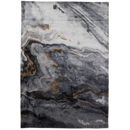 QUERRY szürke, márványmintás, kézi csomózású prémium szőnyeg 160x230cm