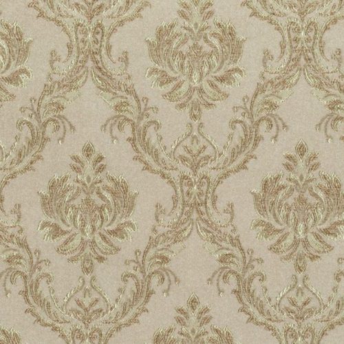 OPAL 1006 A, drapp alapon arannyal átszőtt klasszikus bútorszövet