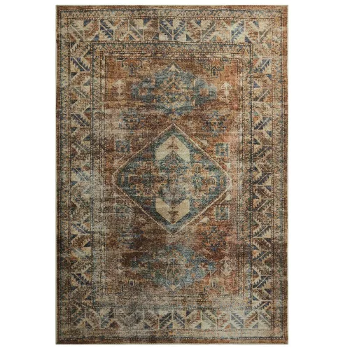 PERSIAN Brown, barna, kékesszürke klasszikus vintage mintás szőnyeg