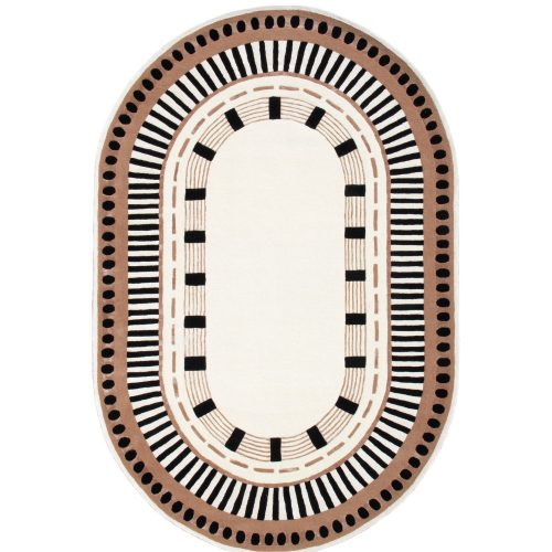 Roma Ivory, ovális, bársonyos felületű, kézi szövésű prémium szőnyeg 160x230 cm