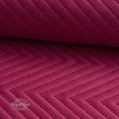 AMOR PIK 4307 - burgundi, nyomott mintás, vízlepergető prémium bútorszövet