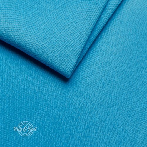 LOCA 17 - türkizkék, nyomott mintás, állatbarát, vízzel tisztítható bútorszövet