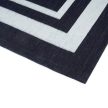ALTO Blue, sötétkék szőnyeg fehér kerettel, különleges szennytaszító felületkezeléssel 200x300 cm