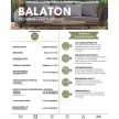 BALATON,  vízlepergető, antibakteriális-, UV-álló kültéri bútorszövet - 32 színben