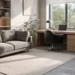 Softline, világosbézs-krém, kéttónusú minimalista kézi szövésű prémium szőnyeg 200x300 cm