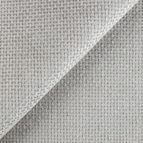 Flow 16 - világosszürke, bársonyos felületű, szőtt zsenília hatású vízlepergető bútorszövet