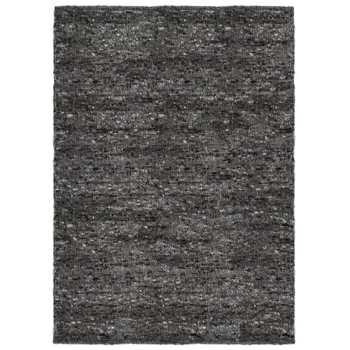 Mellow Anthracite, természetes prémium sötétszürke gyapjú szőnyeg, 300x400 cm