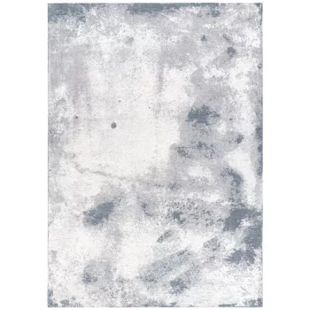   ATLAS Gray - kékesszürke absztrakt szőnyeg, szennytaszító bevonattal 200x300 cm