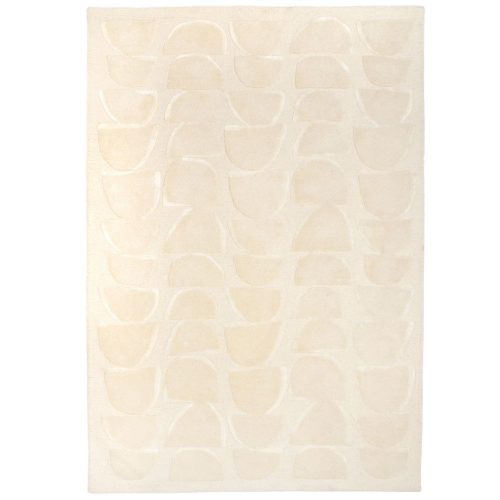 Desert Sand, light beige, tone in tone geometric patterned, velvety, handwoven premium carpet 160x230 cm