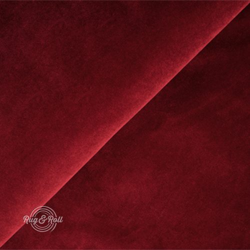 Salvador 13 - sötétpiros, könnyen tisztítható, prémium bársony bútorszövet 