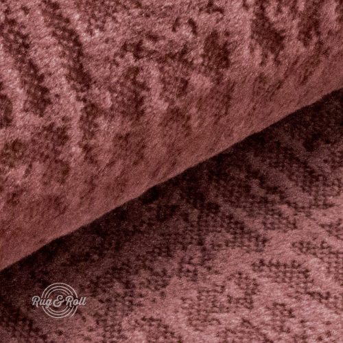 Velvetto 17 - mályva, fényes nyomott mintás, magas kopásállóságú bársony bútorszövet