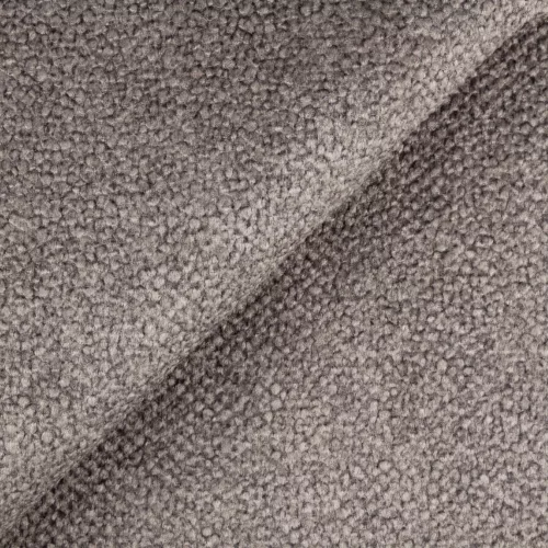 Bubble 4 - taupe, folyadéklepergető, erős kopásállóságú , buklé hatású velúr bútorszövet