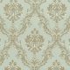 OPAL 1028 A, halványzöld alapon bézs-arannyal átszőtt klasszikus bútorszövet
