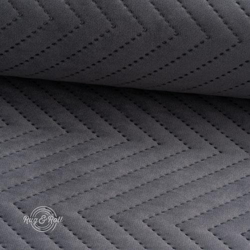 AMOR PIK 4321 - sötétszürke, nyomott mintás, vízlepergető prémium bútorszövet