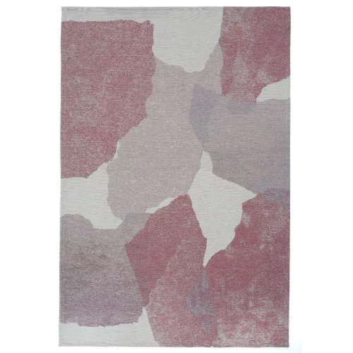 LILA Rosa, mályva, szürke és bézs, geometriai mintás szőnyeg szennytaszító bevonattal 200x300 cm