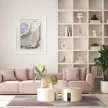 LILA Rosa, mályva, szürke és bézs, geometriai mintás szőnyeg szennytaszító bevonattal 200x300 cm
