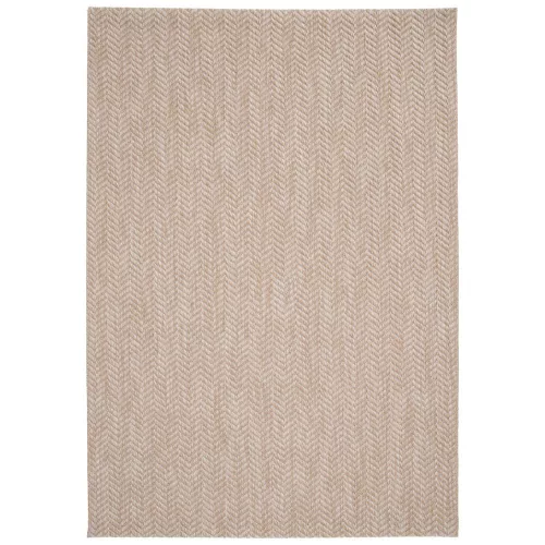 Harve, kültéri UV álló,természetes megjelenésű, halszálka mintás fonott szőnyeg 200x290 cm