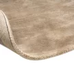 Plain Paloma Round, bézs, kerek bársonyos felületű, kézi csomózású prémium szőnyeg 250 cm