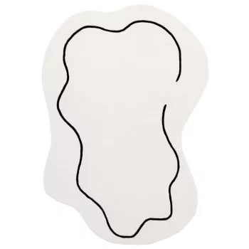   LOOP Ivory, ekrü színű gyapjú szőnyeg szabálytalan kontúrral, 200x300 cm