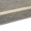 Vivas, kültéri UV álló, szürke szőnyeg ekrü szegéllyel
