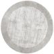 Tere Light Grey, halványszürke selymes felületű, kézi csomózású prémium kerek szőnyeg 200cm