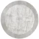 Tere Light Grey, halványszürke selymes felületű, kézi csomózású prémium kerek szőnyeg 200cm