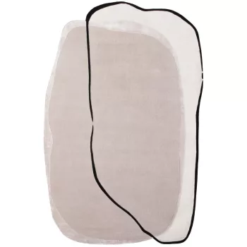   Spot Beige, absztrakt mintás, kézi szövésű prémium szőnyeg, 160 x 230 cm