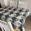 Asztalterítő ALMA szürkés árnyalatú absztrakt mintás S 137 x 180 cm