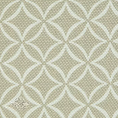 Asztalterítő OLIVIA bézs-ekrü geometrikus mintás S 137 x 180 cm