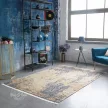 SILK XL Vintage arany-kék Perzsamintás szőnyeg 200 x 300 cm