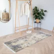 SILK S Vintage arany-kék Perzsamintás futószőnyeg 80 x 200 cm
