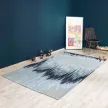 MARMOR L Modern világoskék-sötétkék Absztrakt mintás szőnyeg 160 x 230 cm