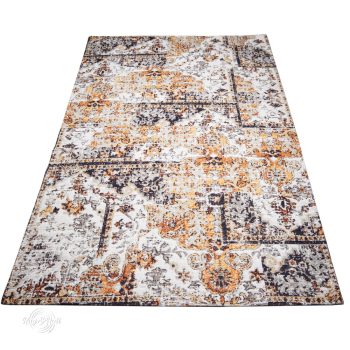   CHIC Rusty XL Vintage szürke-narancs Antikolt mintás szőnyeg 200 x 300 cm